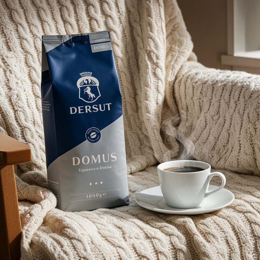 Kawa DERSUT CAFFE DOMUS MARRONE - ziarnista 1 kg WŁOSKA KAWA PREMIUM